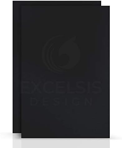 Black Foam Board 8 x 10 x 3/16" (5mm) Inch, 15 Pack Acid-Free Foam Core Poster Board Sheets for Art, Crafts, Presentation, Vision Board, Signboard, and Party Decorations