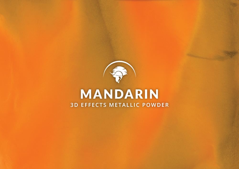 Spartan Epoxies Metallic Pigment Powder for Epoxy - 30 Unique Colors, 4oz for 1 Gallon and 12oz for 3 Gallons of Clear Epoxy, Made in The USA (Mandarin, 4oz (45 Grams))