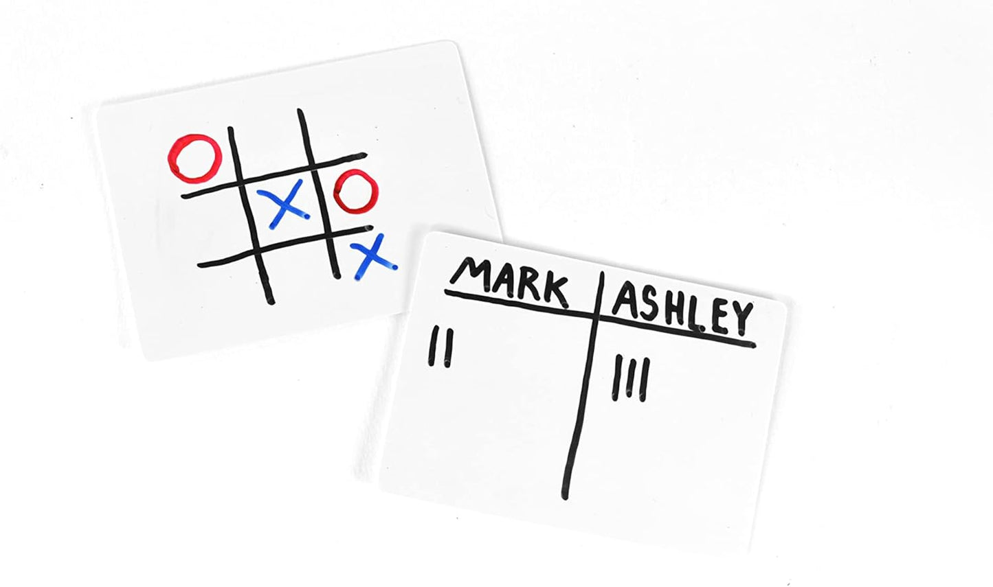 Dry Erase Blank Playing Cards w/Box, Poker Size - 2.5" x 3.5", 180 Reusable Cards, Flash Cards, Board Game & Note Cards