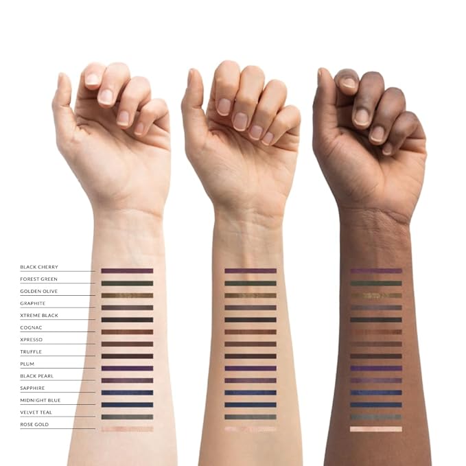 Xtreme Lashes GlideLiner Long Lasting Eye Pencil with Sharpener, Black Cherry, 0.04 Oz, Waterproof Makeup, Gel Formula, Blendable, Smudge, Fade, & Sweat Proof