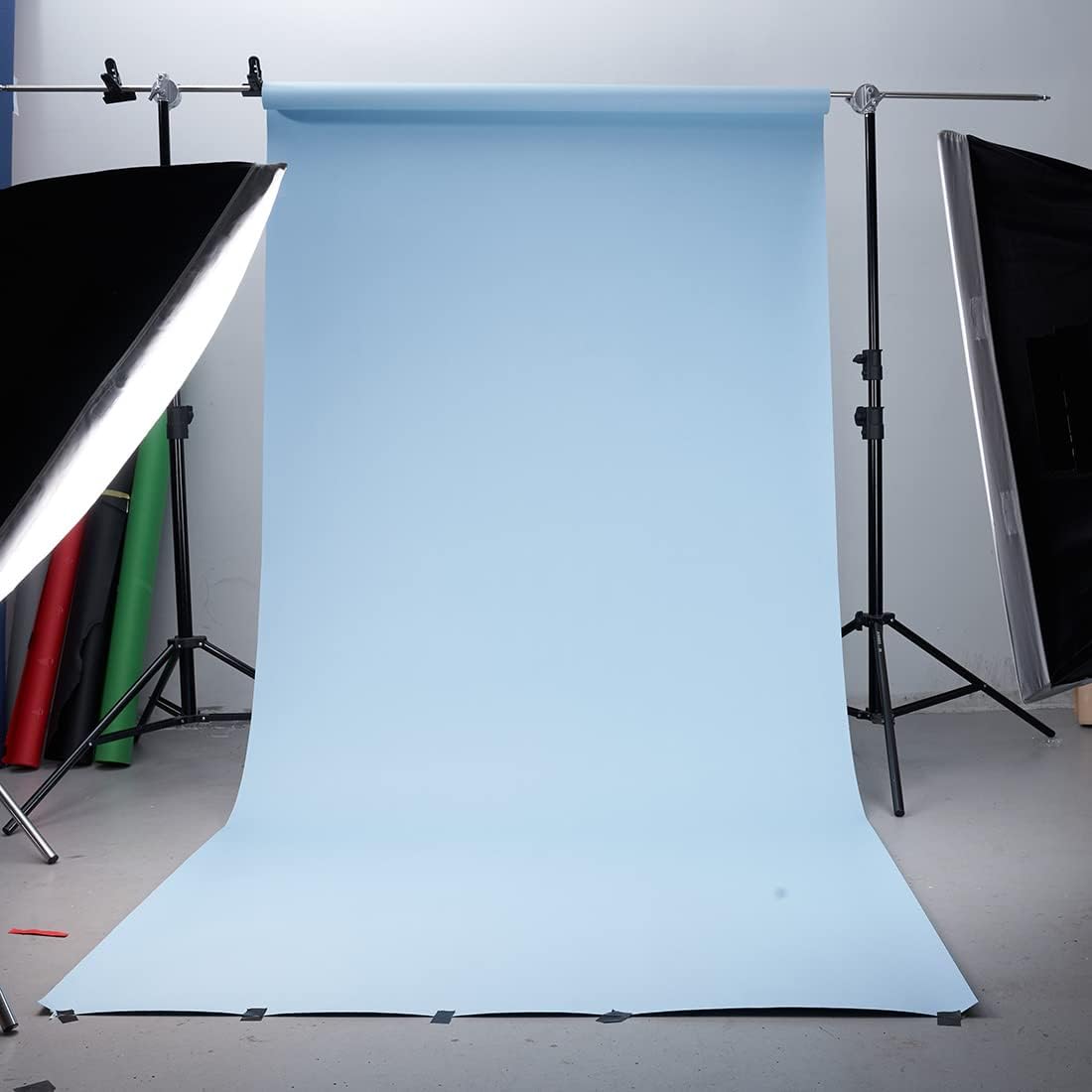 Yizhily Seamless Photogrphy Background Paper, Paper Backdrop Roll for Photoshoot, 53" x16', Sky Blue