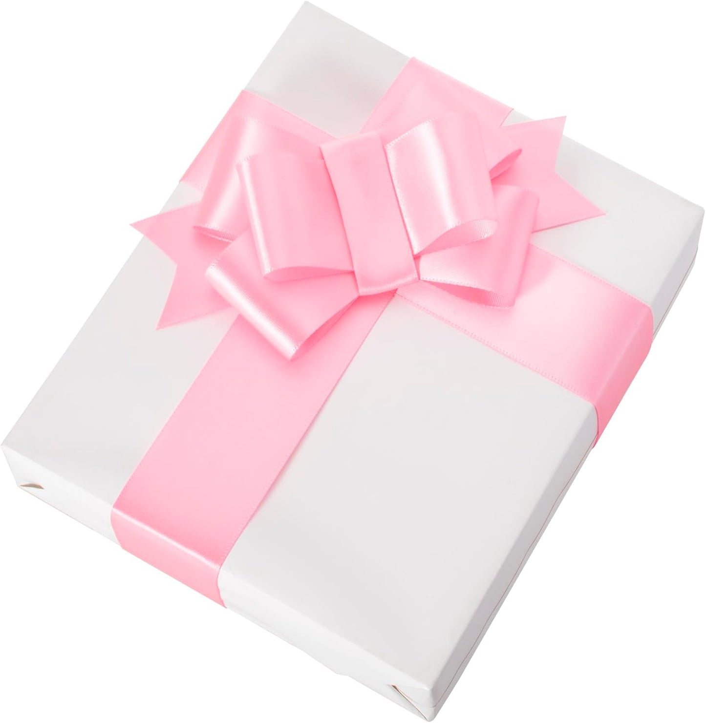 1-1/2 Inch Pink Ribbon, 50 Yards Craft Polyester Satin Ribbon Perfect for Gift Wrapping, Handmade Roses, Wedding Party Decorations and DIY Crafts