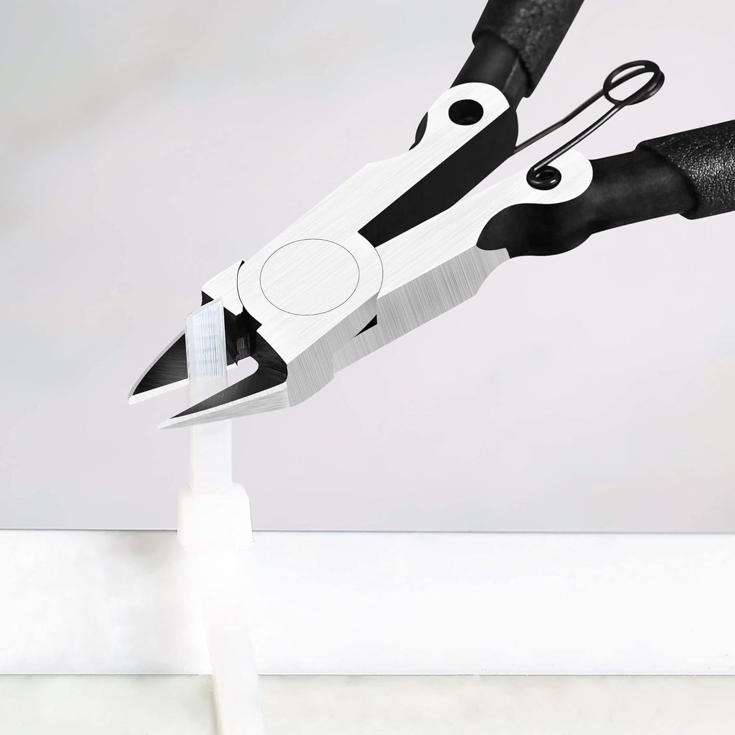 BOENFU 5 inch Precision Flush Cutters Multi-functional Wire Snips, Ideal for Model, Electronics, Sprue Cutting, and All Precision Cutting Tasks