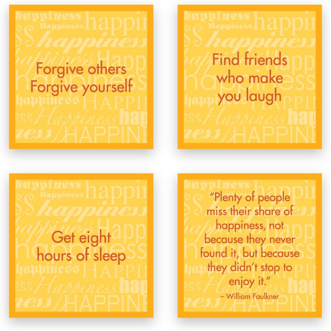 TableTopics Happiness Question Card Game - 135 Conversation Starter Cards with Tips, Ideas, & Quotes to Spark Meaningful Discussions with Adults at Dinner Parties, Girls’ Nights, and More