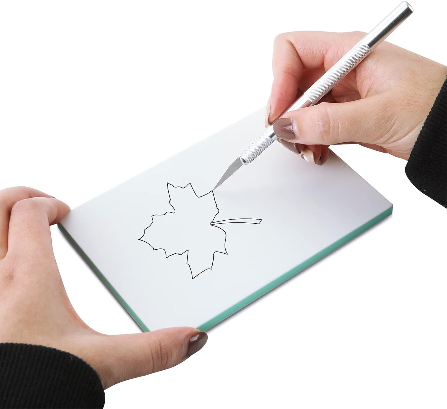 DAJAVE 13 Pack Linoleum Blocks for Printmaking, 4x6 Inch Rubber Carving Blocks, Linocut Block Rubber Stamp Making Kit for DIY Crafts & Art Projects (Pink, Green, Craft Knife Include)