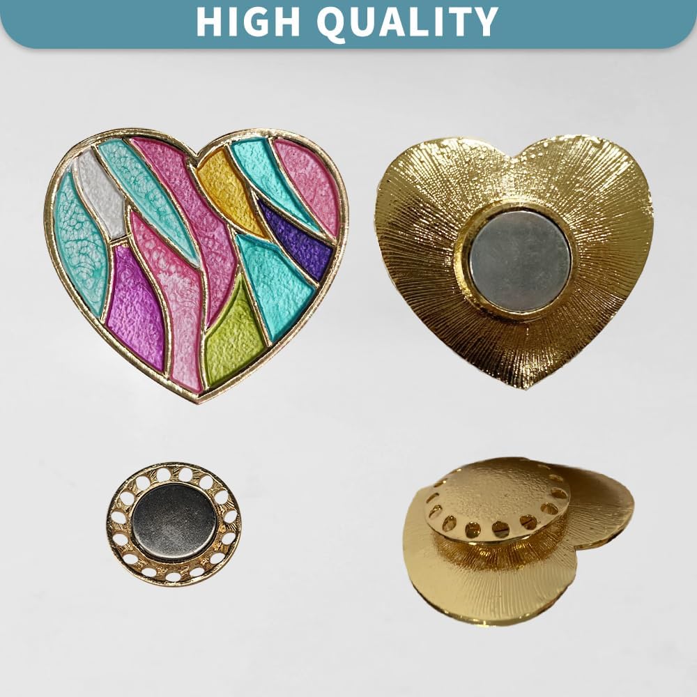 Magnetic Needle Minder Magnet Embroidery Accessories and Supplies Embroidery Needle Holder Cross Stitch Holder Needlework Supplies (Cardinal) (Love)