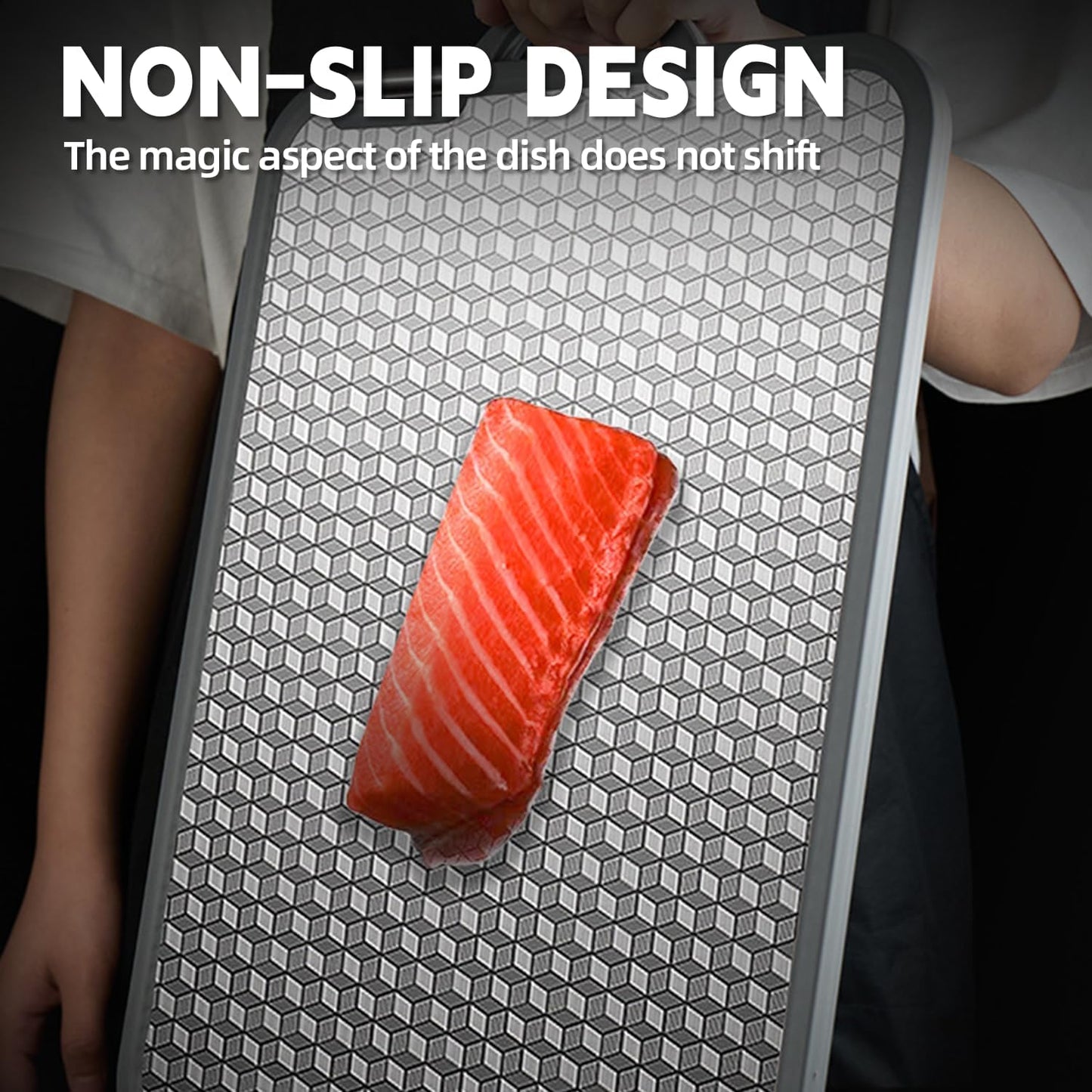 Cutting Board Double Sided,2 Pcs Vegetable Board With Sharpening Stone,Large Size+Small Size,Food Grade Stainless steel and Wheat straw PP Material,Eco-Friendly (11.8x15.6)