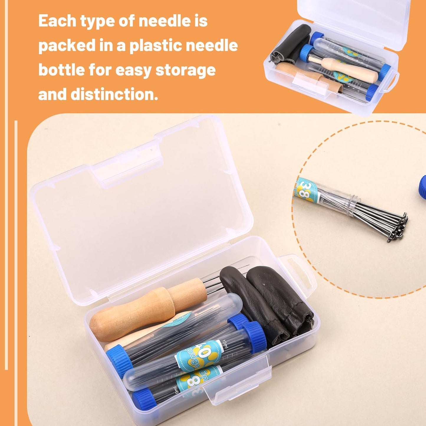 82PCS Needle Felting Tools, Needle Felting Needles, 4 Sizes Felting Needles with Needle Bottle Felting Tool Holders, Complete Needle Felting Supplies for Beginner Professional