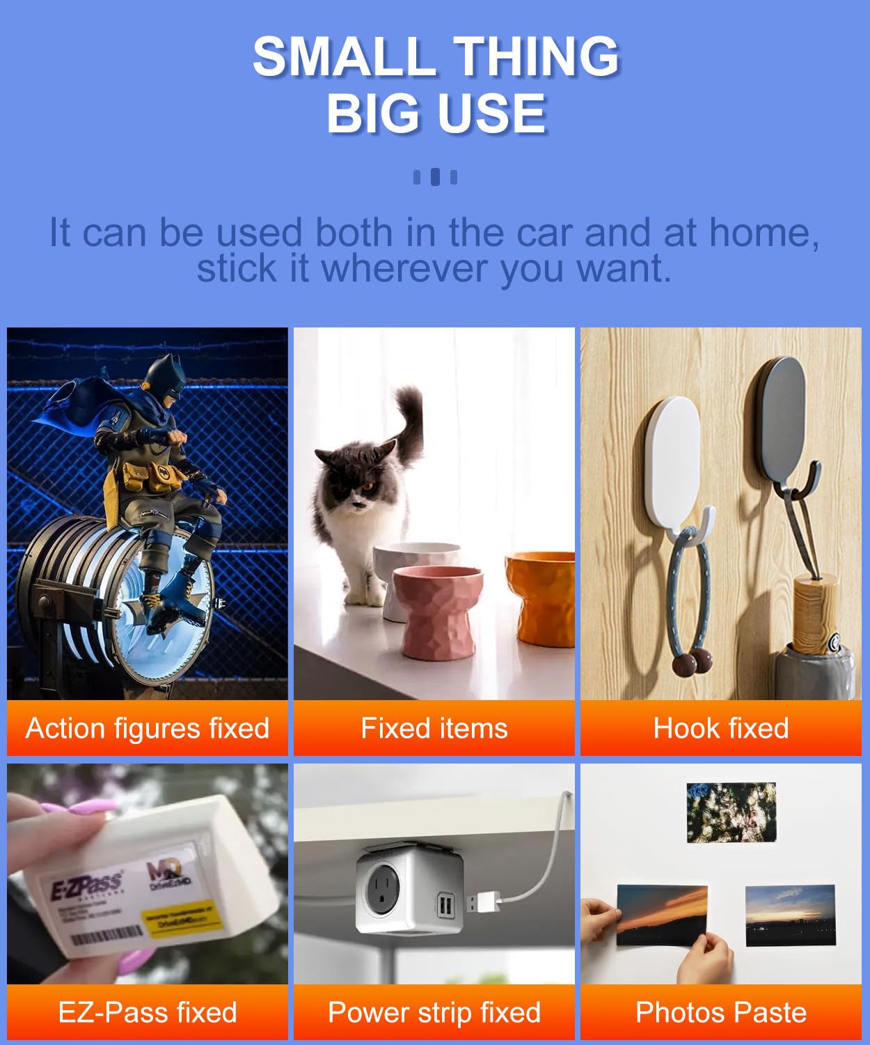 Double Sided Sticky Pads,Made of 3M VHB,Strong Adhesive Tape Squares Heavy Duty Waterproof Heat Resistant, Extreme Mounting Foam Tape,Car Home Outdoor Use, 24 Pcs 1.57x1.97 Inch