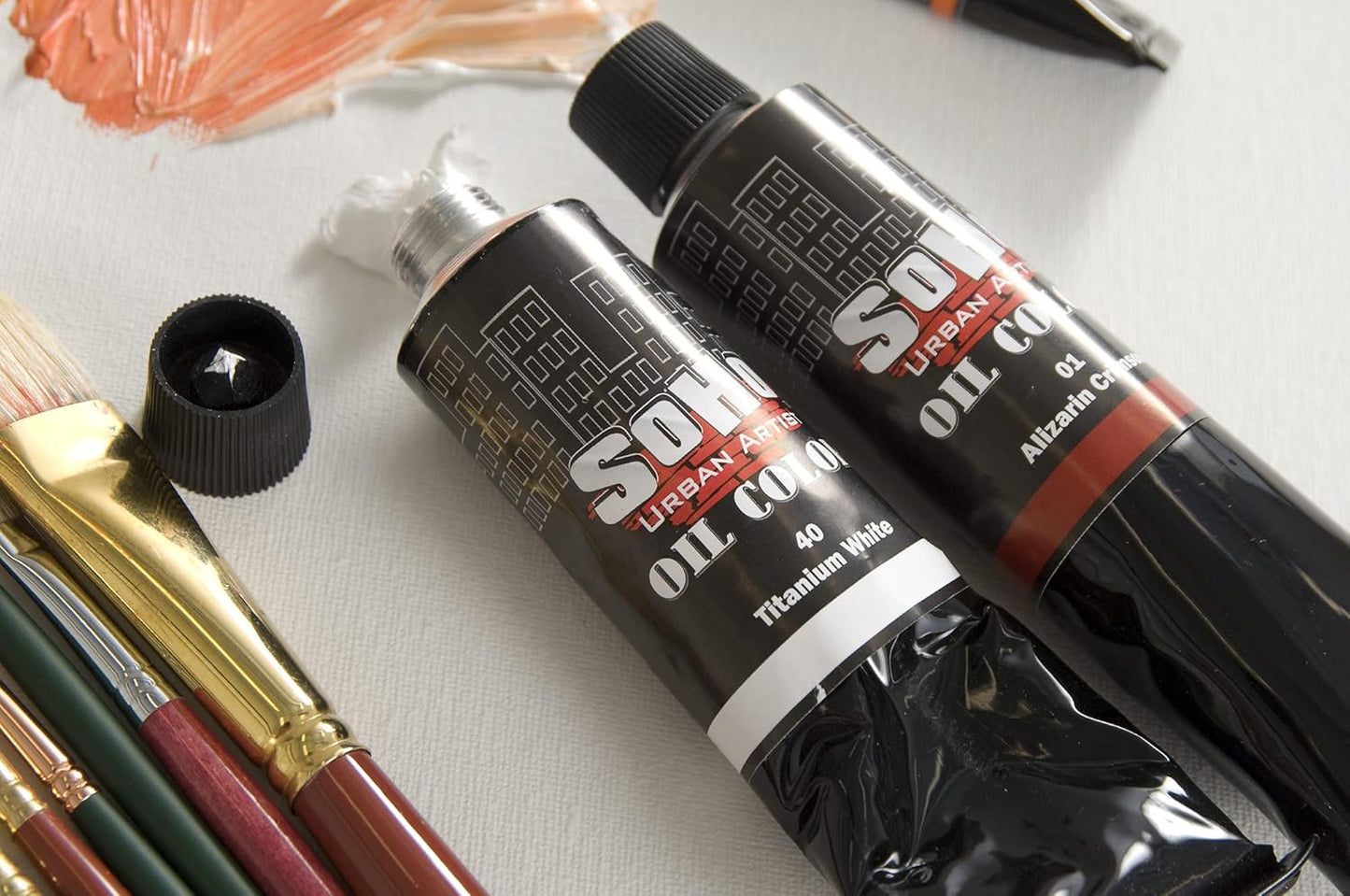 Soho Urban Artist Oil Paint - Sap Green, 430 ml Can - Best Valued Oil Colors for Painting, Excellent Pigment Load