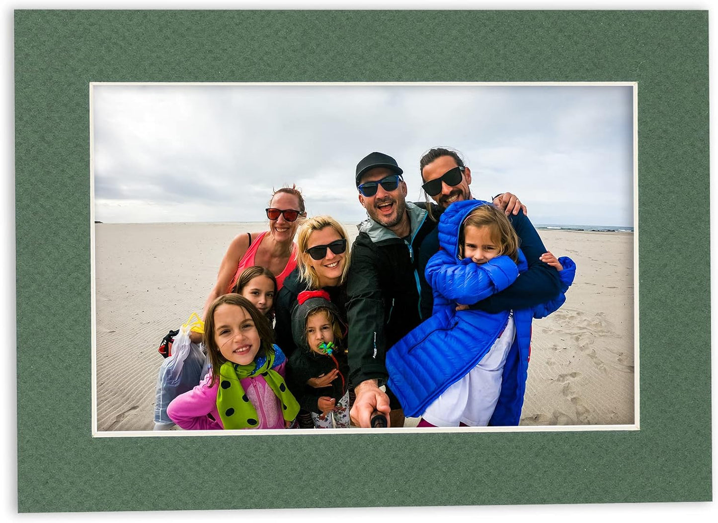 5x7 Mat for 8.5x11 Frame - Precut Mat Board Acid-Free Show Kit with Backing Board, and Clear Bags Hunter Green 5x7 Photo Matte Made to Fit a 8.5x11 Picture Frame Matboard for Framing, Pack of 100 Mats