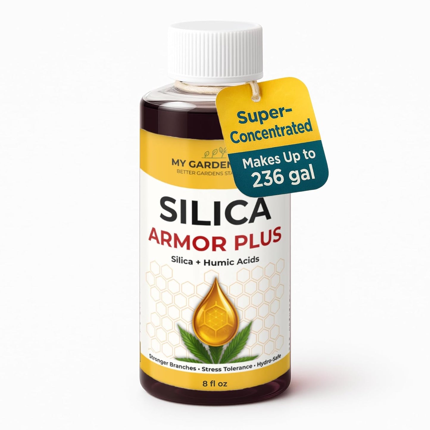 Silica for Plants with Humic Acids ā Hydroponic Nutrients & Bloom Fertilizer ā Stronger Branches, Stress Tolerance & Big Bloom Growth ā Hydroponic Plant Food for Indoor & Outdoor Growers (8 oz)