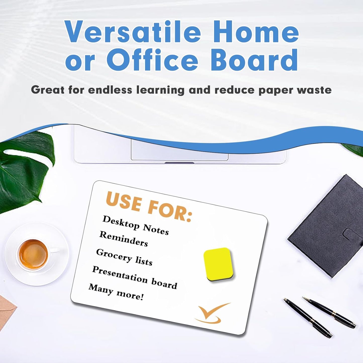 Dry Erase Lapboards, HERKKA 15 Pack Double Sided Small Dry Erase Whiteboards 9 x 12.5 Inch with 15 Erasers, Small Dry Erase Boards for Classroom Teacher Supplies, Personal White Boards for Students