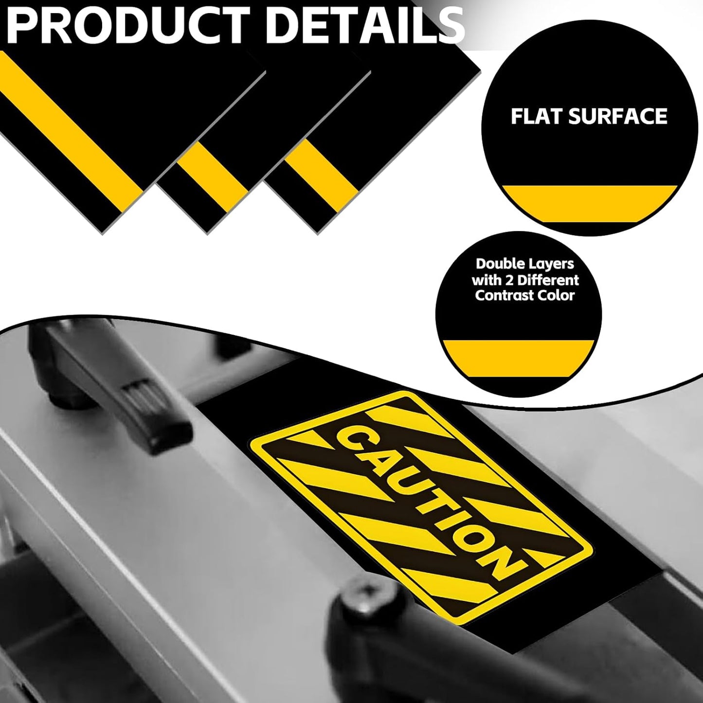 5PCS Laser Engraving Double Color ABS Plastic Sheet,Two-Tone Laserable Engraving Plastic Sheets for Name Badge,Office Label,Laser Artistic Product,Size 11.73" x 11.73",Black/Yellow