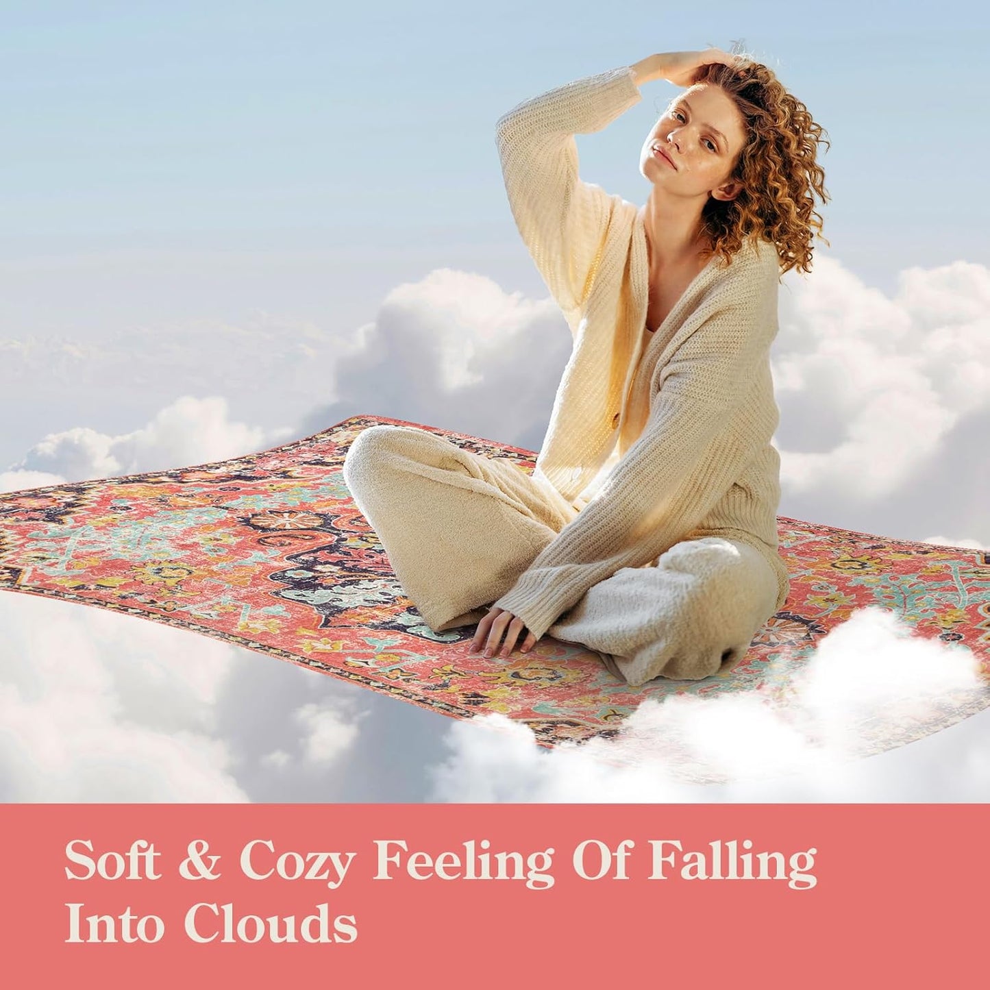 Lahome Bohemian Washable 2x5 Hot Pink Kitchen Runner Rug, Non Slip Bathroom Laundry Room Rug Runner, Floral Medallion Soft Carpet Runners for Entryway Hallway Foyer Decor