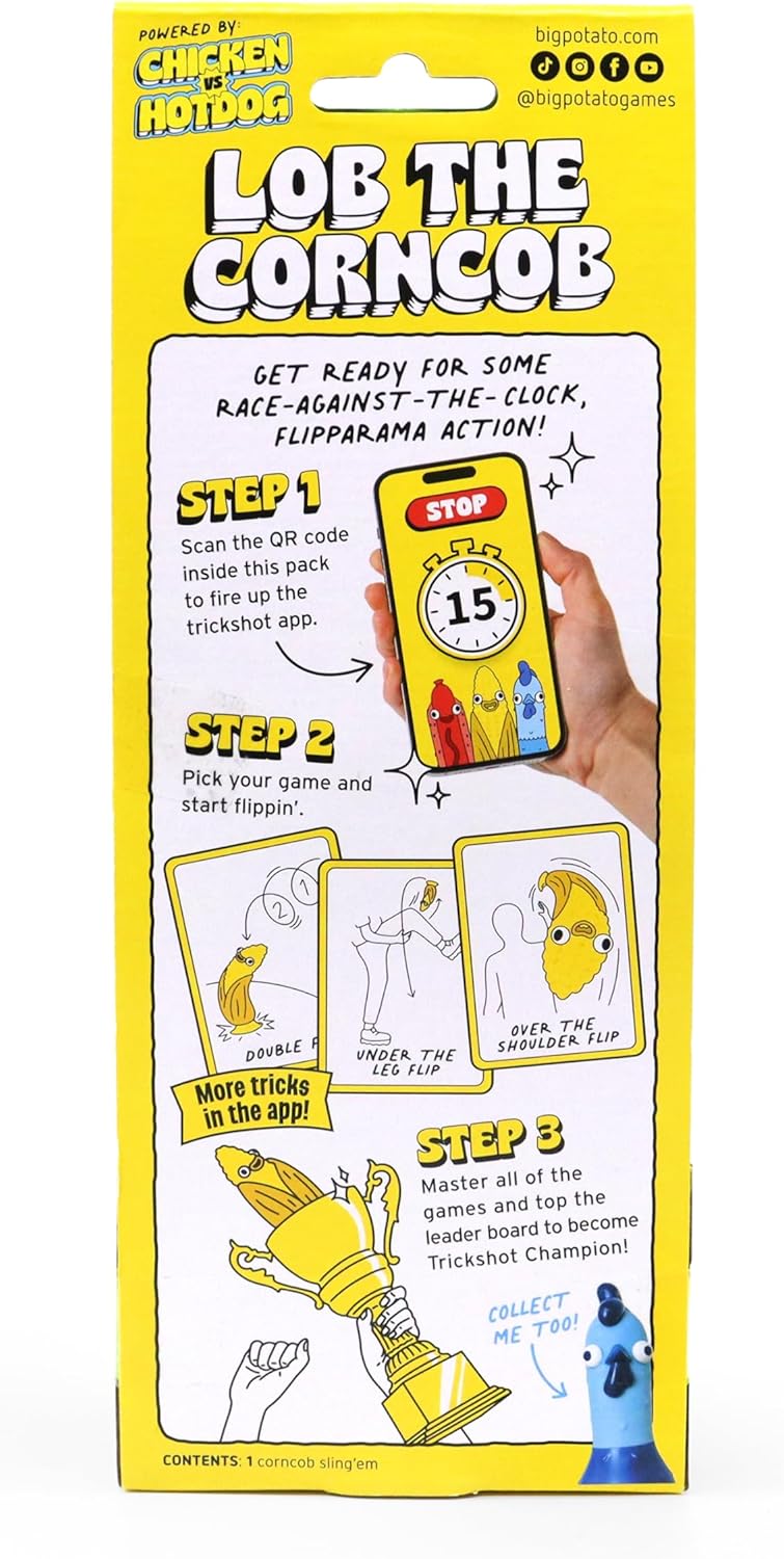 Big Potato Chicken vs Hotdog: Funniest Party Game You'll Ever Play | Flippin' Fun for Family, Adults and Kids - Perfect Halloween Game | Bonus Content Included