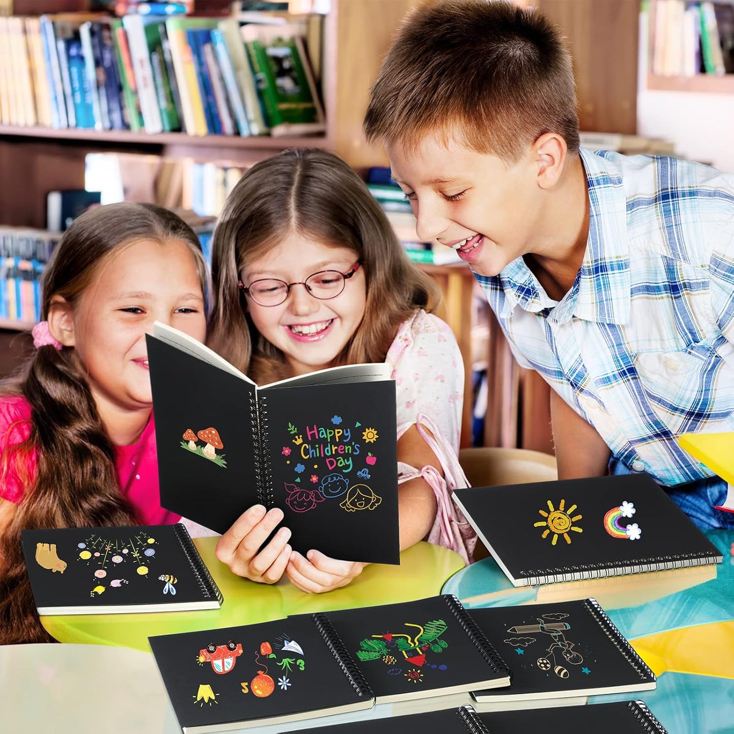 Yahenda 200 Pcs Spiral Notebook Bulk A5 Journal Lined 8.3'' x 5.5'' Writing Composition Paper Small Notepad Subject Notebook for Students Office Business Back to School Supplies (Black)