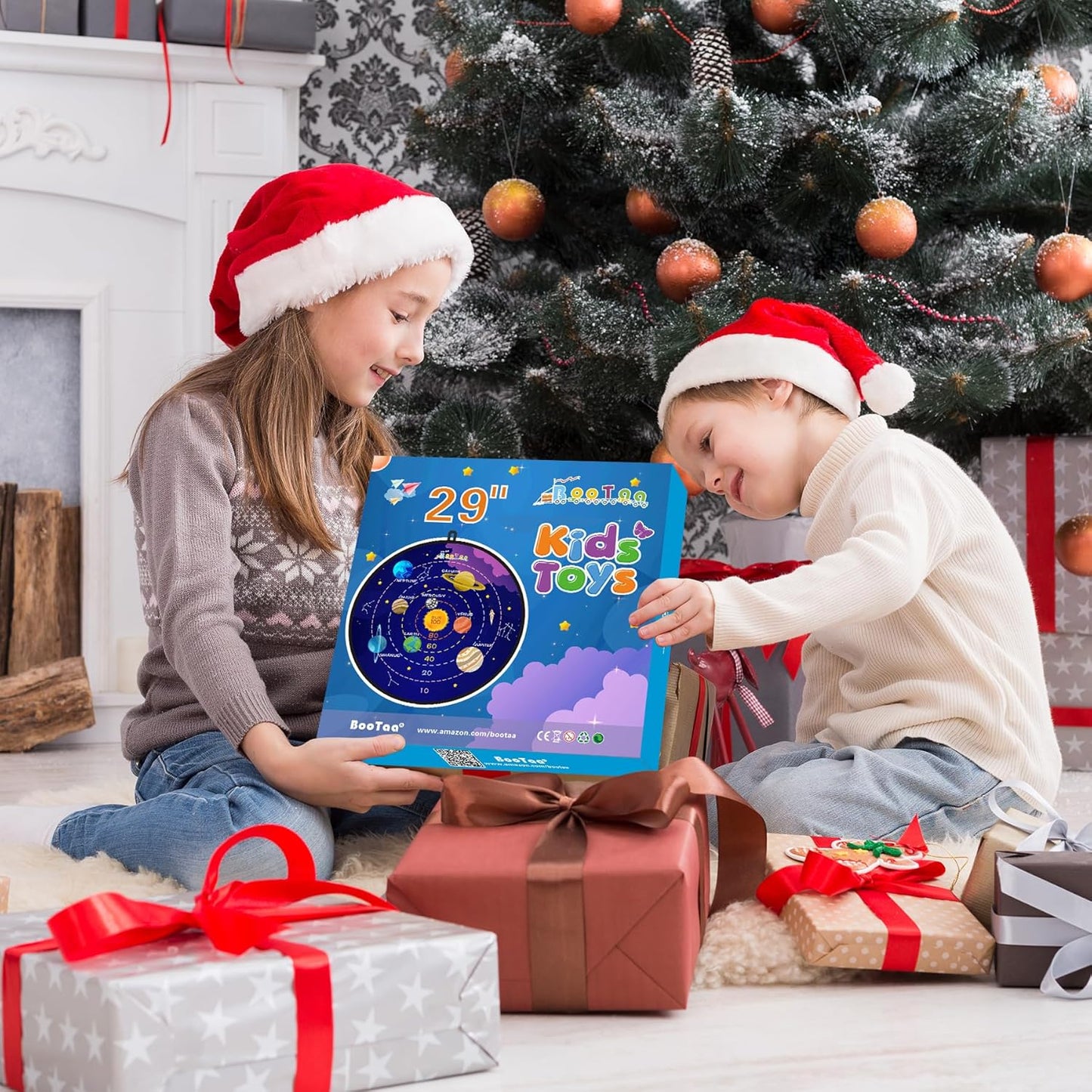 BooTaa 29" Large Dart Board for Kids, Kids Dart Board with Sticky Balls, Boys Toys, Indoor/Sport Outdoor Fun Party Play Game Toys, Birthday Gifts for 3 4 5 6 7 8 9 10 11 12 Year Old Boys Girls