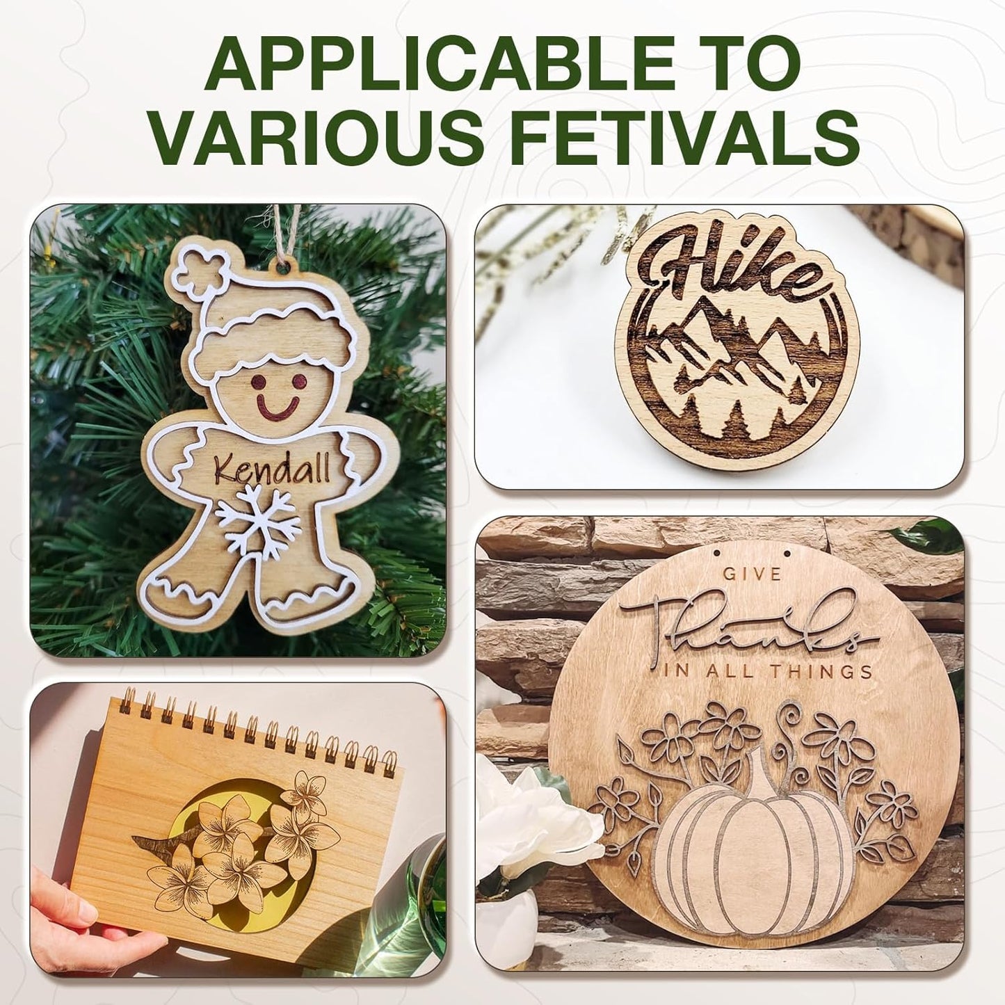 6 Pack Birch Plywood Sheets, 12 x 12 x 1/8 Inch, 3mm Plywood for Laser Cutting, Thin Unfinished Wood Sheets for Architectural Models, Wood Burning and DIY Crafts