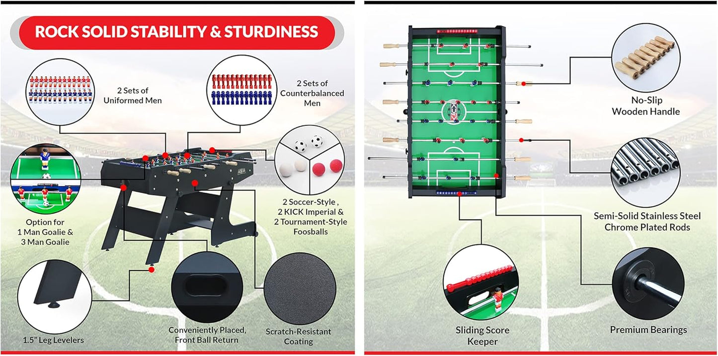 KICK Majesty 55" Folding Foosball Table