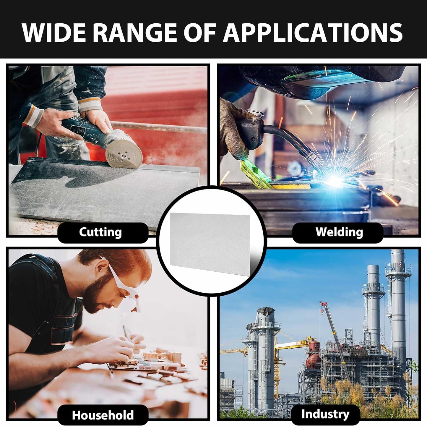 Zonon 1 Pcs 20 Gauge Steel Sheet Metal Cold Roll Steel Sheet 12" x 6" x 0.032" Weldable Metal Roll Steels Plate for DIY Craft Projects Home Auto, Easy to Shape, Weld, Cut and Form