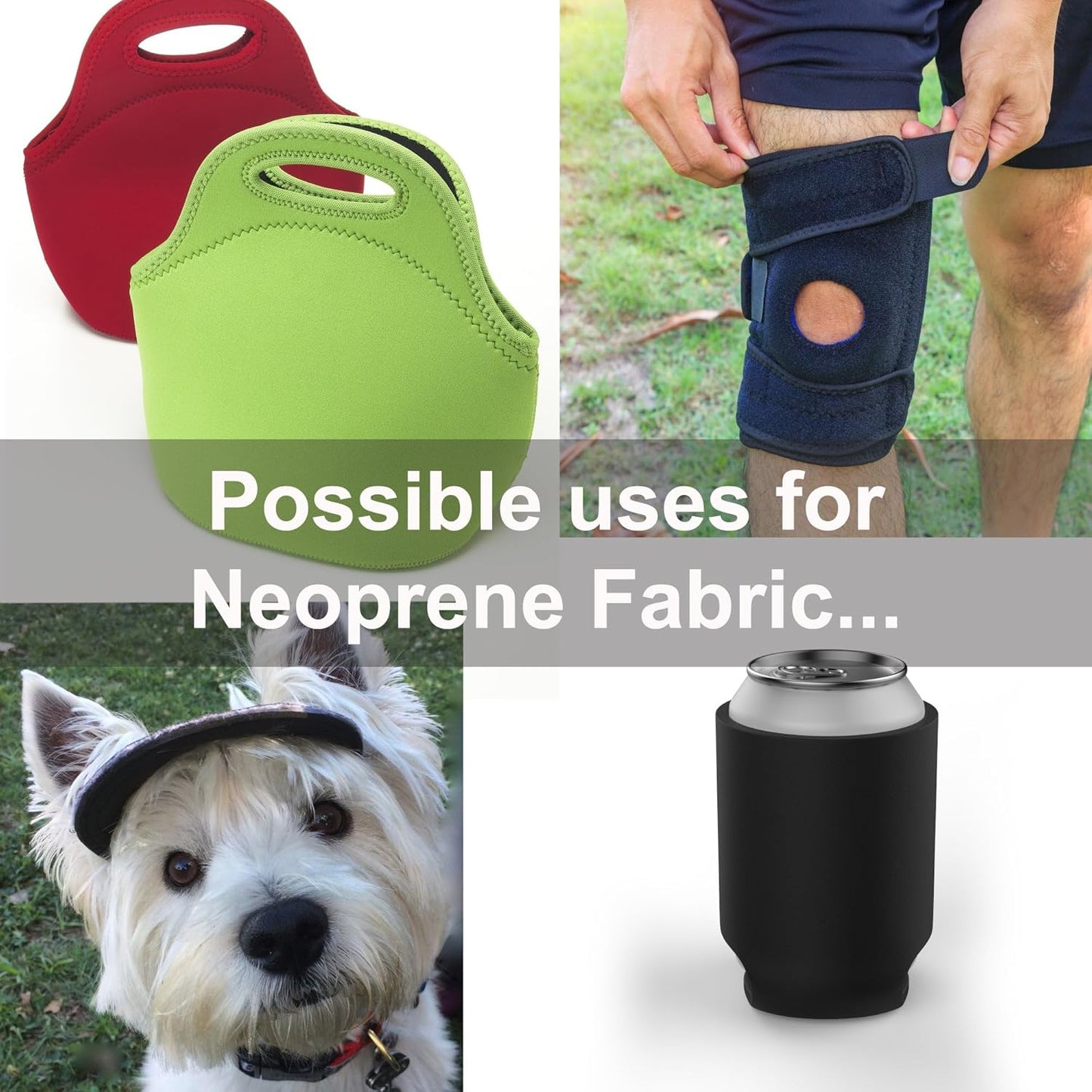 Neoprene Fabric Assortment Sample Patch Sheet Packs for Sewing Material Wetsuit Repair (3 Pack, 2mm Camouflage)