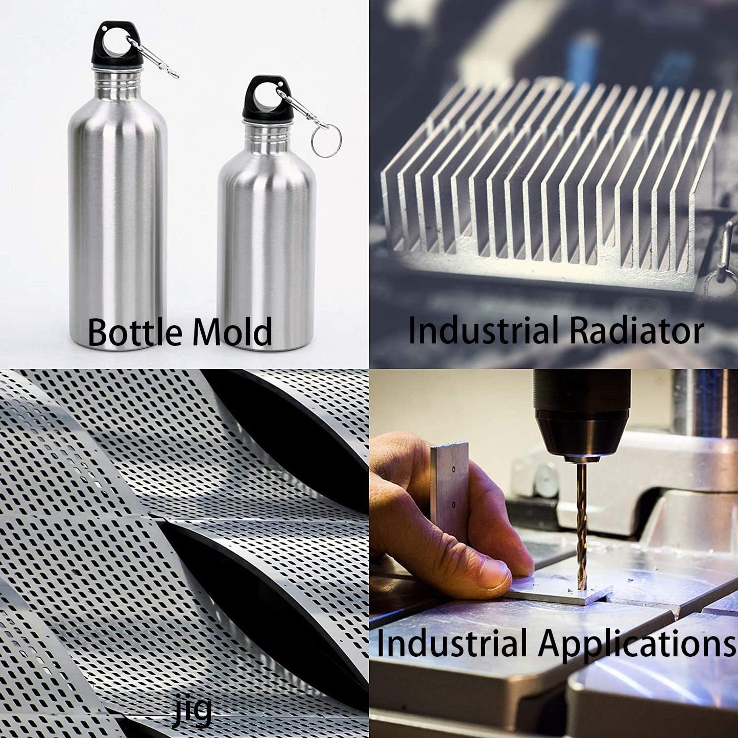 2Pack 6061 T651 Aluminum Sheet Metal 12 x 12 x 1/32 Inch Flat Plain Aluminum Plate Covered with Protective Film, Rectangle Aluminum Metal Plate for Crafting, DIY, Industrial, 0.8mm Thick