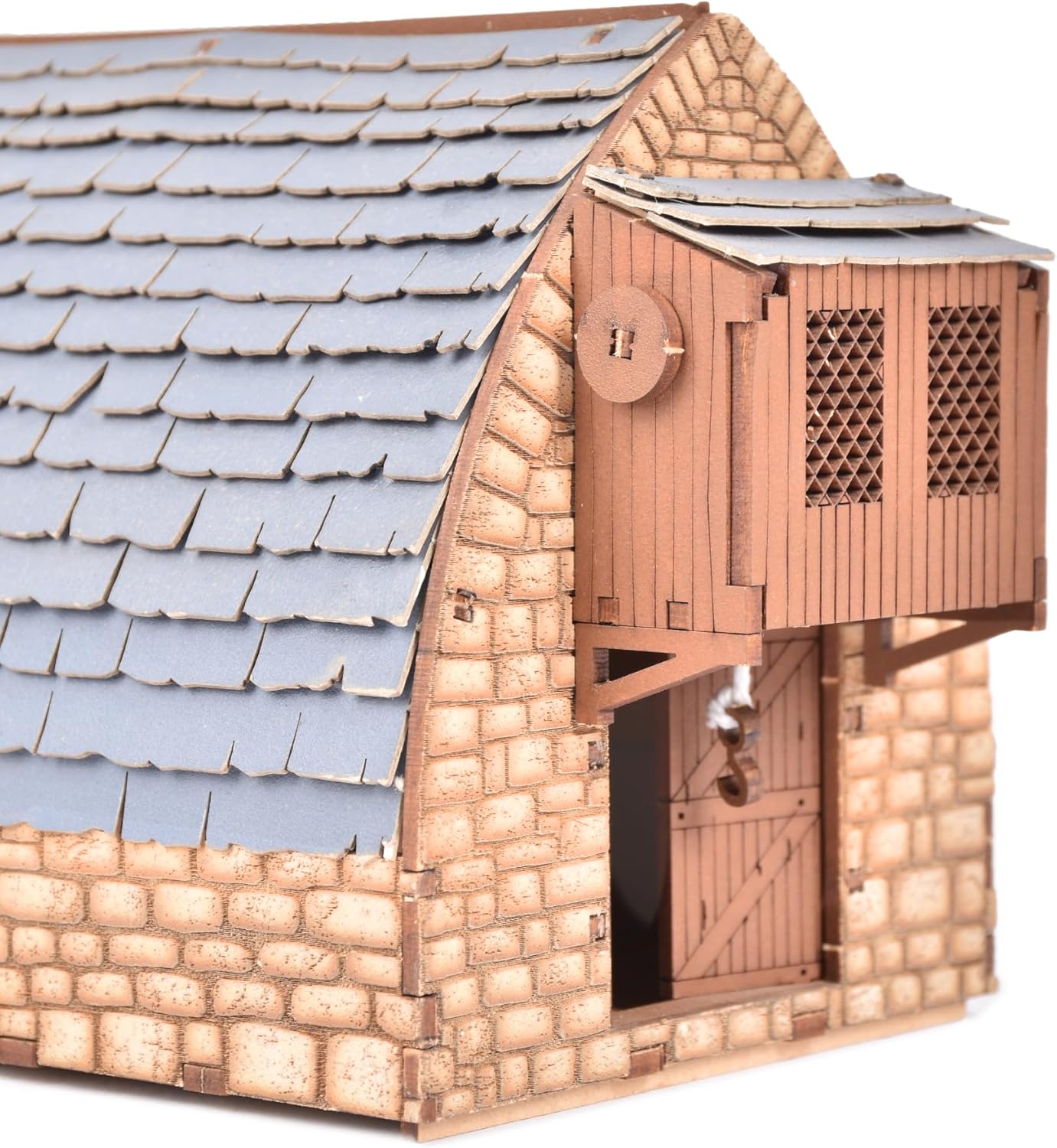 Medieval Barn (Livery) DIY Building Kit for Teens and Adults, Suitable for Playing with Family Realistic