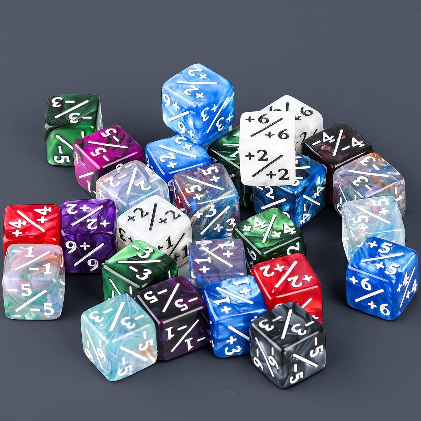 400 Pieces Magic Life Counter Token Dice Compatible with Magic Card Game Accessories CCG Creature Stats 12 Colors