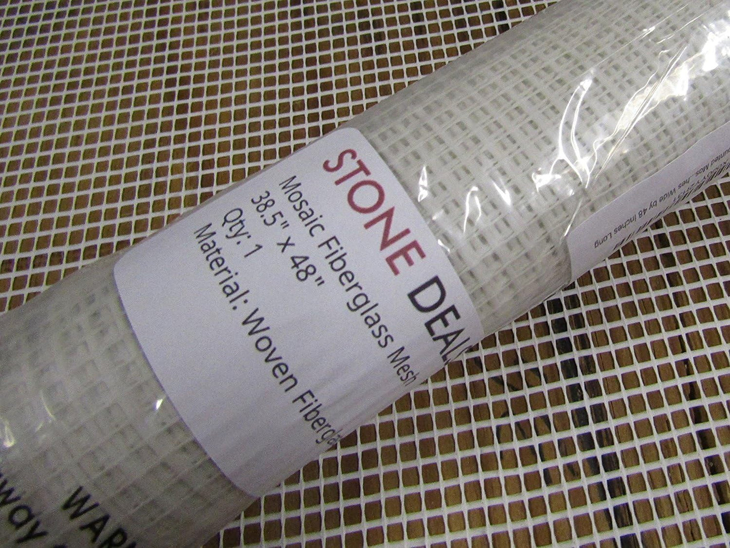 Mosaic Mesh for Back Mounted Tile, 38" x 48" - 4.5 oz - Non Sticky.