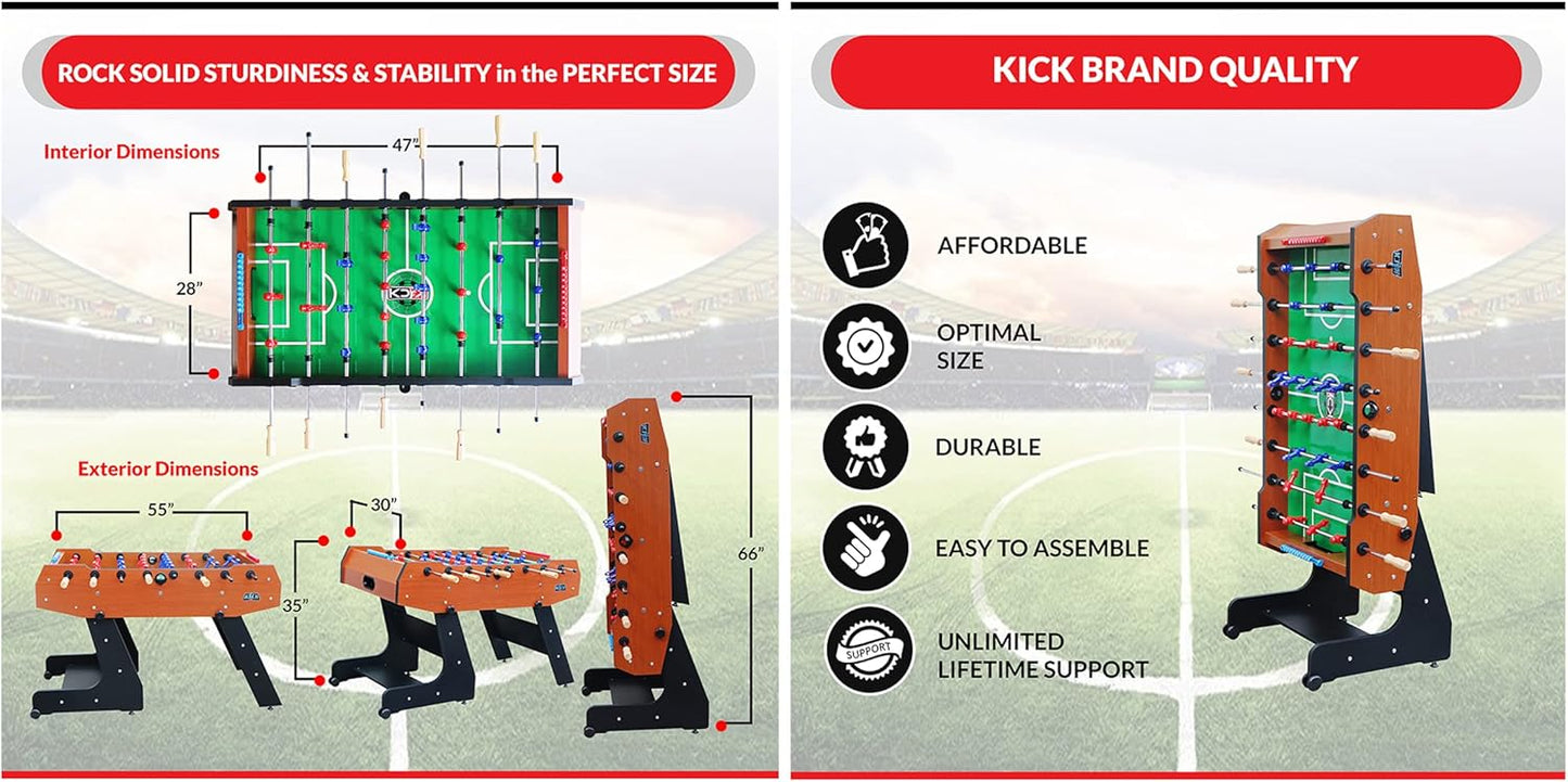 KICK Majesty 55" Folding Foosball Table