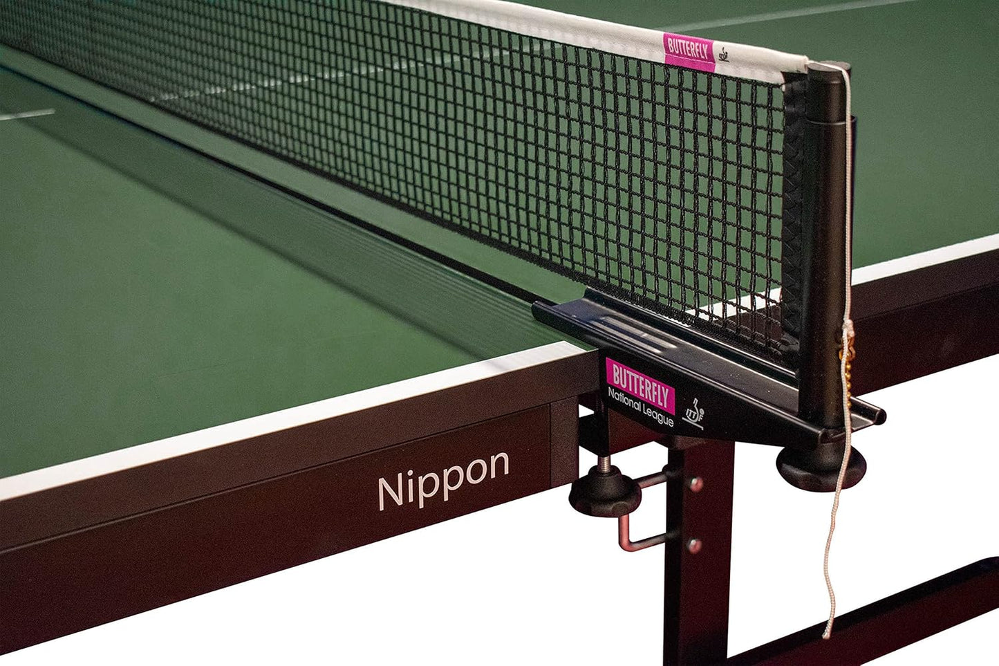 Butterfly Nippon 22 Ping Pong Table—Indoor Rollaway Table Tennis Table—Built Like A Tank—for Tournament, Club, Home Game Room, Institution—Professional Ping Pong Net Included—Playback Option