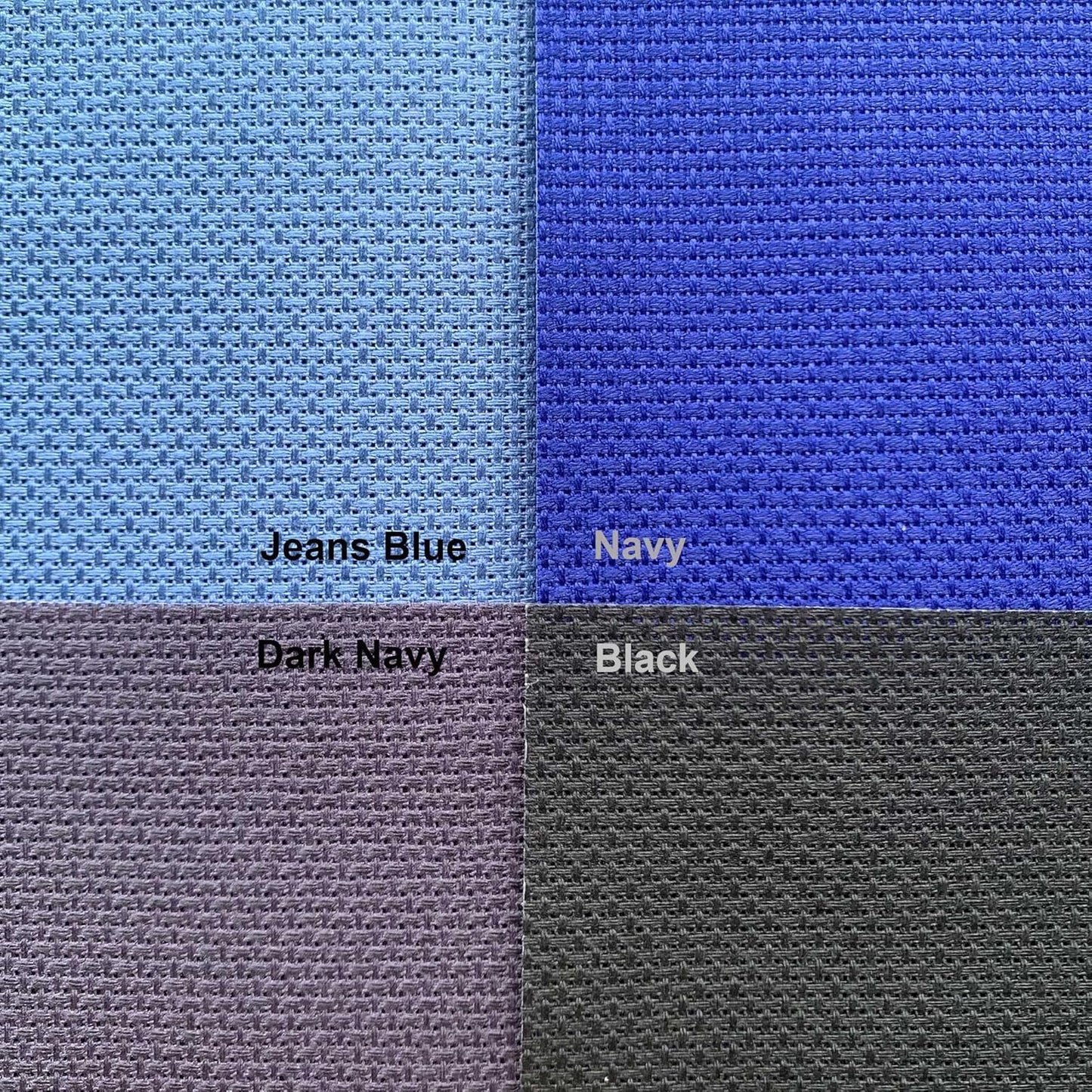 Aida Cloth 14 Count Cross Stitch Fabric,19×28inch (14CT,Dark Navy)