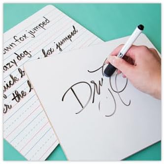 U Brands Dry Erase Lap Board, Double Sided, Small Whiteboard, 9" x 12", 24 Count