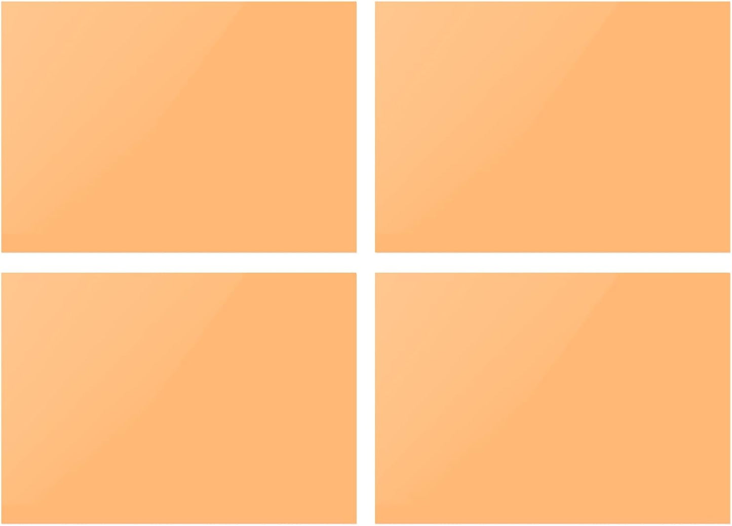 DMiotech 4Pcs Correction Gel Light Filter Overlay Transparent Plastic PVC Sheets Orange for Photo，Film,Video