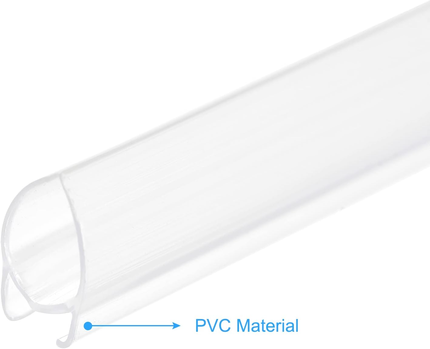 MECCANIXITY PVC Poster Hanger Rail Poster Strip Bar 25cm/10inch Clear with Clips for Poster, Map, 4 Set