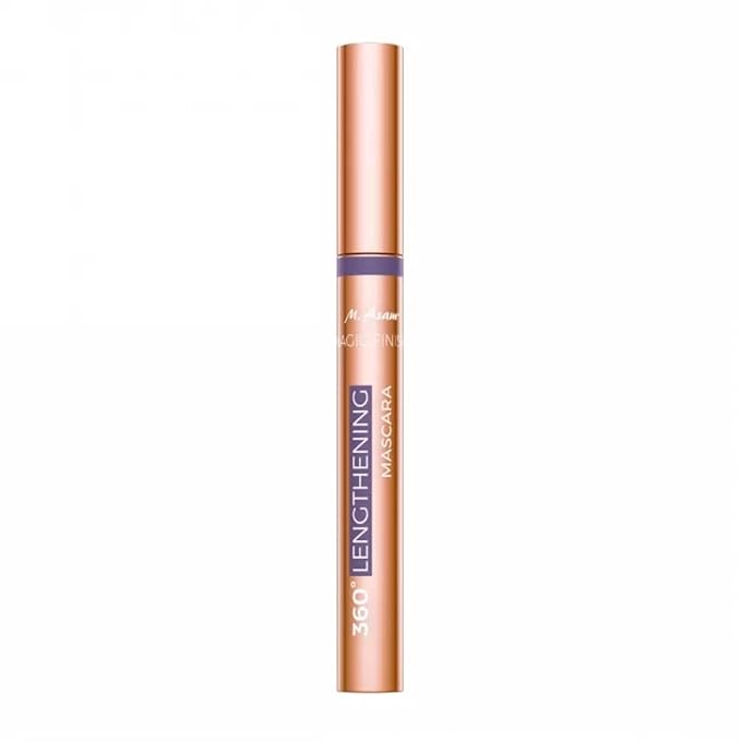 M. Asam MAGIC FINISH 360° Lengthening Mascara Deep Black - Mascara with extra narrow brush, captures even the finest hairs, eye make-up with lengthening effect, definition & curl, 0.23 Fl Oz