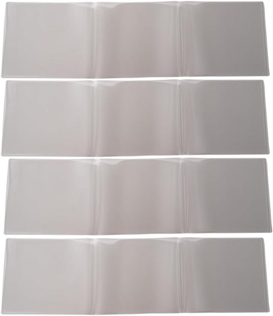 aoG Mahjong Card Holder for Mah Jongg Hands and Rules, Non Glare, PVC Plastic, Soft, Durable, 2025 (Large - 4 pcs)