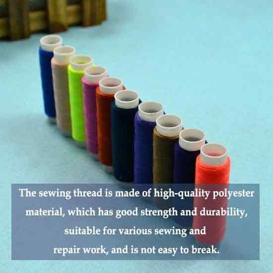 39pcs 109 Yard Mixed Colors Polyester Spool Sewing Thread for Hand Machine, Random Color, Multi-Colored Sewing Thread, for Quilting Stitching, Hand Sewing, Machine Sewing