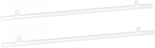 MECCANIXITY PVC Poster Hanger Rail Poster Strip Bar 80cm/31inch Clear with Clips for Poster, Map, 4 Set