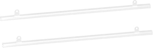 MECCANIXITY PVC Poster Hanger Rail Poster Strip Bar 50cm/20inch Clear with Clips for Poster, Map, 4 Set