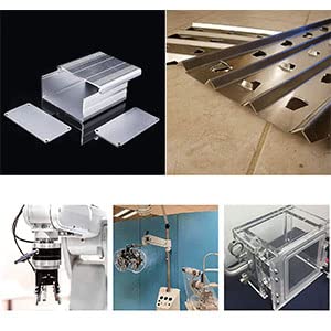 2Pack 6061 T651 Aluminum Sheet Metal 12 x 12 x 1/8(0.125”) Inches Flat Plain Aluminum Plate Covered with Protective Film, Heat Treatable Rectangle 3mm Aluminum Metal Plate for Crafting, Industrial