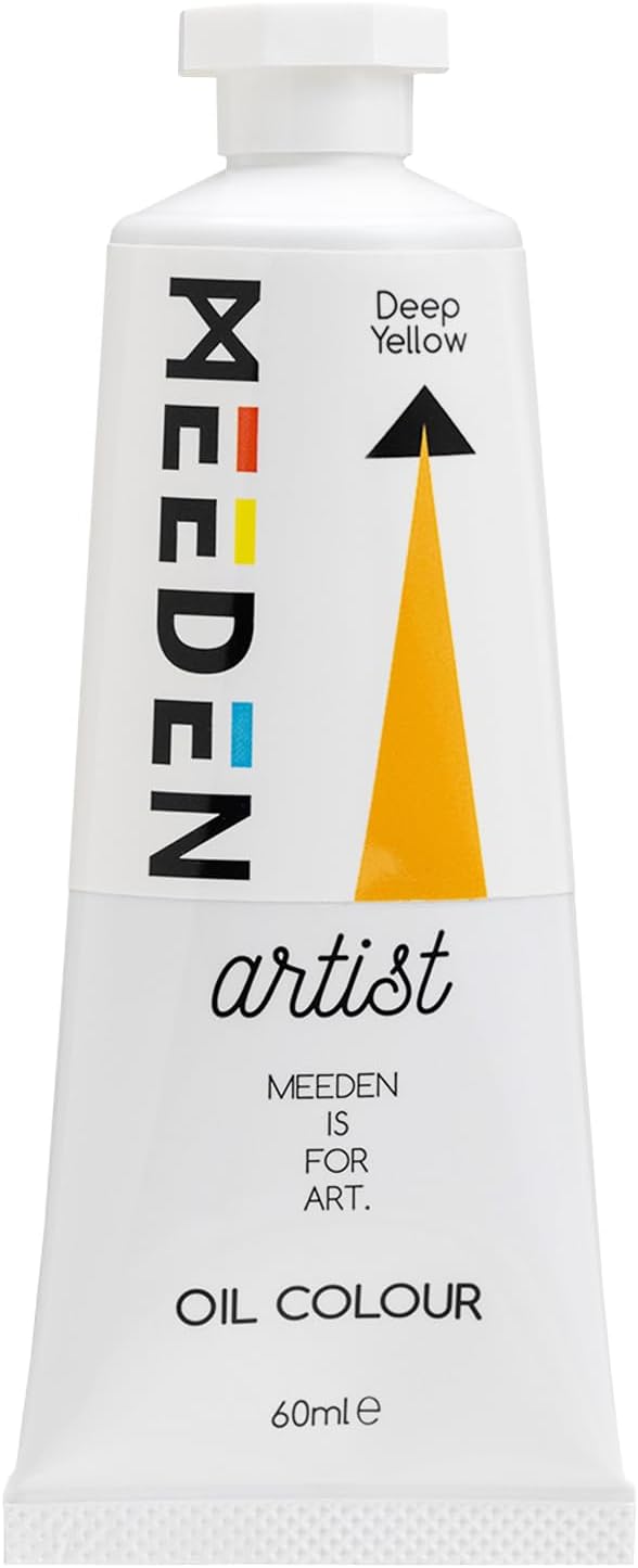 MEEDEN Artist Grade Oil Paint: Deep Yellow - 60ml/2oz Tube - Professional Art Paints for Canvas Painting