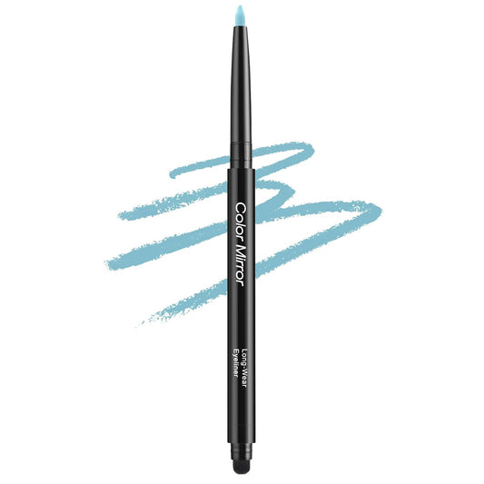 Smudge Proof Eyeliner, Waterproof Retractable Eye liner with Brush, Matte and Shimmer Eyeliner Pencil, Creamy Texture, Long lasting & Smooth(09 Bright Blue Matte)