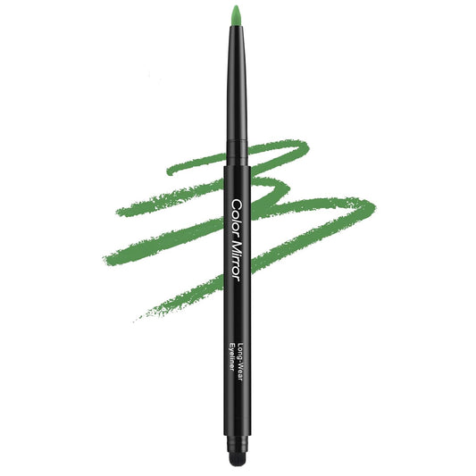 Smudge Proof Eyeliner, Waterproof Retractable Eye liner with Brush, Matte and Shimmer Eyeliner Pencil, Creamy Texture, Long lasting & Smooth,07 Celery Matte
