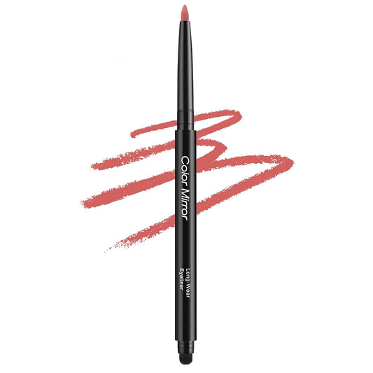 Smudge Proof Eyeliner, Waterproof Retractable Eye liner with Brush, Matte and Shimmer Eyeliner Pencil, Creamy Texture, Long lasting & Smooth(16 Peony Matte)