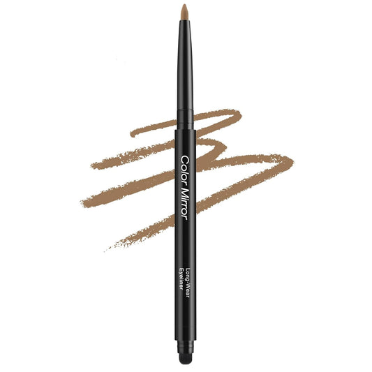 Smudge Proof Eyeliner, Waterproof Retractable Eye liner with Brush, Matte and Shimmer Eyeliner Pencil, Creamy Texture, Long lasting & Smooth(17 Vanilla Cookie Matte)
