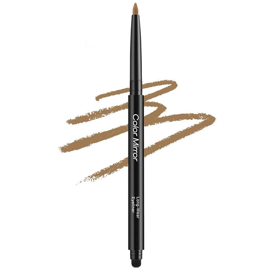 Smudge Proof Eyeliner, Waterproof Retractable Eye liner with Brush, Matte and Shimmer Eyeliner Pencil, Creamy Texture, Long lasting & Smooth(28 Rye Matte)