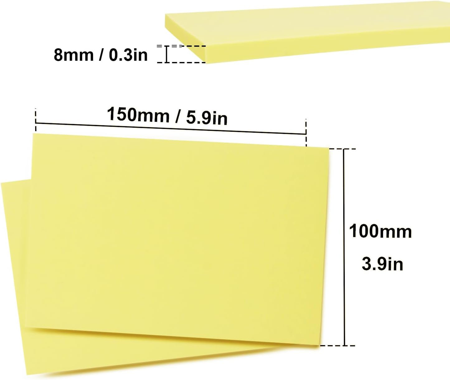 KUKLIPJIM 25 Pcs 4""x6"" Rubber Carving Blocks, Linoleum Blocks, Stamp Carving Blocks for Printmaking, Linocut Artists, Crafts and More,(Yellow)