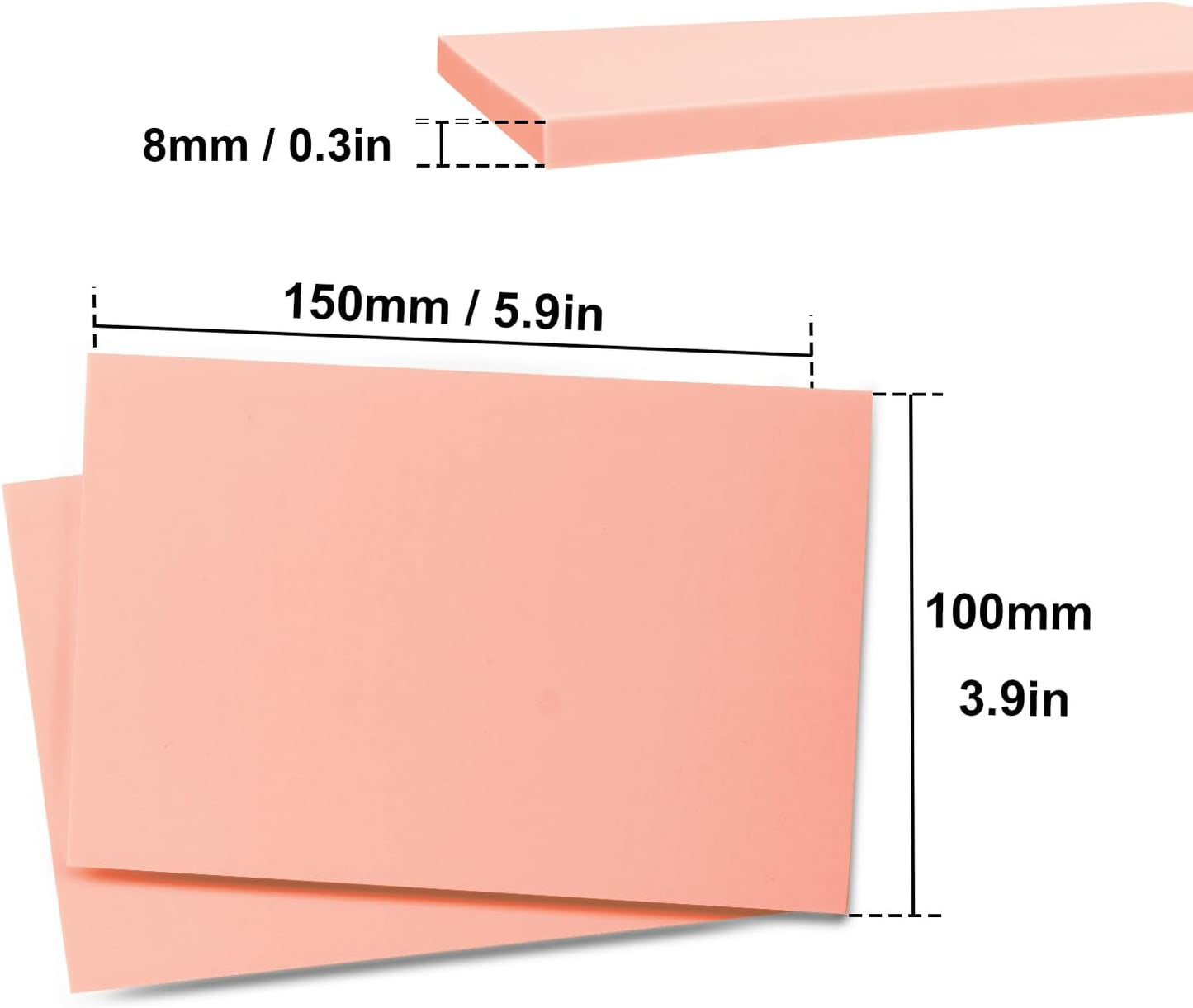 25 Pcs 4"x6" Rubber Carving Blocks, Linoleum Blocks, Stamp Carving Blocks for Printmaking, Linocut Artists, Crafts and More,(Pink) by KUKLIPJIM.